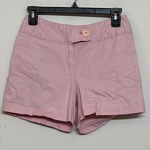 🌞 Joshua Vintage 80s preppy chino pink tailored shorts big button women 5